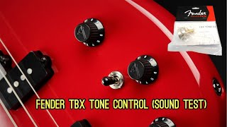 Fender TBX Tone control sound test [upl. by Nawad]