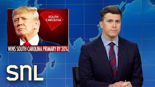 Weekend Update Trump Wins South Carolina Primary Biden Raises 56 Million For Campaign  SNL [upl. by Kieran935]