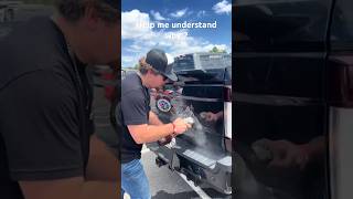 GRINDER VS BRAND NEW F250 WHY comment liftedtrucks f250 signature grind why insane [upl. by Lihka156]