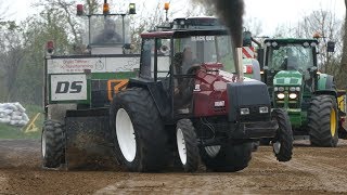 Valmet 905 amp Valmet 8100 Pulling The Heavy Sledge at Gl Estrup Pulling Arena  Tractor Pulling DK [upl. by Spancake]