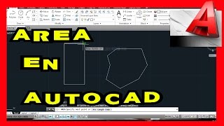 Sacar área en AutoCAD [upl. by Linnea357]