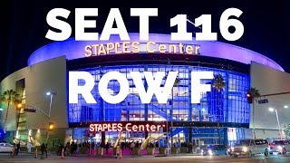 Staples Center Seat 116 Row F Seat 9 [upl. by Boylston391]