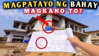 GASTOS KUNG MAGPAPATAYO NG BAHAY OR GASTOS KUNG MAGPAPAGAWA NG BAHAY PAANO MALAMAN [upl. by Chretien435]