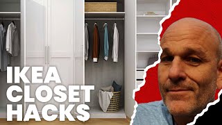 Ikea Pax Closet Transformation Easy Diy Hack For A Stylish Wardrobe Makeover [upl. by Anilos]