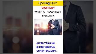 Spelling test quiz english challenge [upl. by Rol]