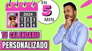 ✅Como hacer CALENDARIO PERSONALIZADO GRATIS en 5 minuto [upl. by Bradway]