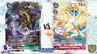 DIGIMON TCG Local match DigiPolice Black vs Phoenixmon X Red  THE BIG BOX [upl. by Damian560]