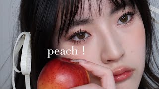 🍑 spring peach makeup tutorial ୨୧⋆｡°✩ [upl. by Brynne]