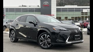 Black 2023 Lexus UX 250h Premium Review  Kelowna Toyota [upl. by Aneer827]