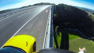 GoPro Awards Sports Car Base Jump [upl. by Romo]