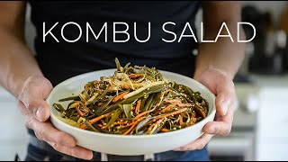 SUPER CRUNCHY Japanese style Seaweed Kombu Salad Recipe [upl. by Floria]