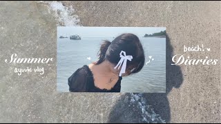 beach filler episode 🌺  summer 2024 skipping rocks hanging with friends [upl. by Yttam600]