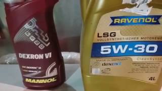 Фризтест масла Ravenol LSG 5W30 dexos2 и жидкости для АКП Mannol dexron6 при 29 градусах [upl. by Serrano217]