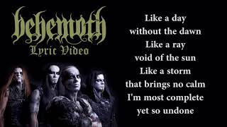 Behemoth  O Father O Satan O Sun LYRICS  LYRIC VIDEO [upl. by Kcirdor]