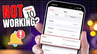 How to Solve iPhone Calendar Alerts Not Working Problem  Calendar Stopped Alerts in iOS 18 [upl. by Ahsenor]