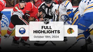 Sabres at Blackhawks  October 19 2024  NHL Full Game Highlights [upl. by Yessej400]