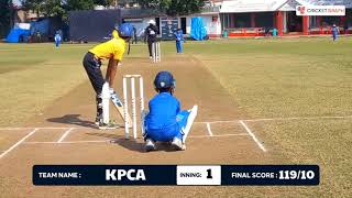 U12 Junior T20 Cricket Match in Santacruz Mumbai  MCC B V KPCA  Cricket highlights  CricketGraph [upl. by Locin]