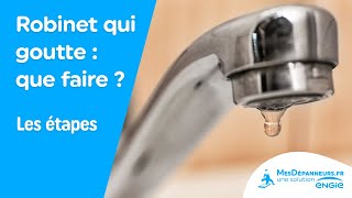 Comment réparer un robinet qui goutte ou qui fuit  Les étapes  MesDépanneursfr [upl. by Nanine]