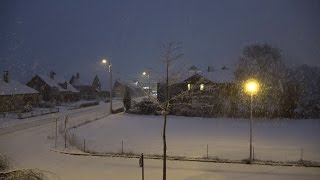 Sneeuw 13 januari 2017 snow in Belgium 4K UHD [upl. by Cerys751]