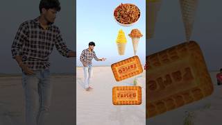 Parle g biscuit to chawmin ice cream samosa funny vfx magic shortsfeed trendingshorts [upl. by Mei]