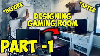 VlogRemaking my gaming room  Part  1 [upl. by Brightman]