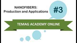 Temag Academy Seminars 3  Nanofibers Production and Applications [upl. by Basil]