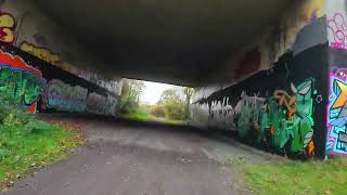 Graffitti tunnel at Weetslade [upl. by Tippets]