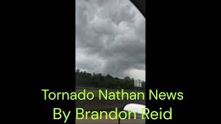 63024 Tornado Nathan News Sent in By Brandon Reid around I22 and HWY 45 in Tupelo Mississippi [upl. by Nilyam]