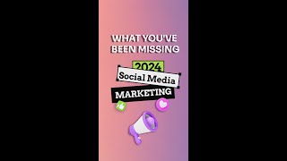 What youve been missing in social media MARKETING trends 2024 [upl. by Minoru190]