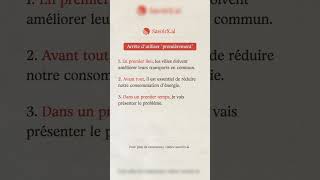 Arrêtez dutiliser quotPremièrementquot  Voici 4 expressions pour mieux écrire françaisonline delfb1 [upl. by Ylremik]