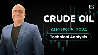 Crude Oil Tries to Find Floor Technical Analysis for August 05 2024 by Chris Lewis for FX Empire [upl. by Lletram]