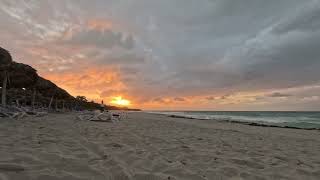 Sunset from the east end of the beach Sirenis Tropical Varadero [upl. by Moon]