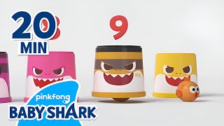 Learn Numbers and Colors with Baby Shark  Compilation  Toy Car Songs  Baby Shark Official [upl. by Atnuahsal]