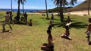 Anakena Beach Lunch and Cultural Show Easter Island [upl. by Orian]