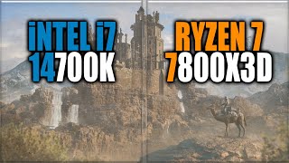 i7 14700K vs 7800X3D Benchmarks  Tested in 15 Games and Applications [upl. by Elraet]