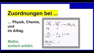 Zuordnungen bei alltäglichen Rechnungen Physik Chemie Teil 1 [upl. by Moretta]