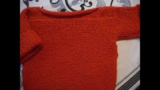 tuto tricot brassière pull bébé [upl. by Fried]