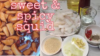 How to cook SWEET amp SPICY PUSIT  PANLASANG PINOY [upl. by Alekahs]