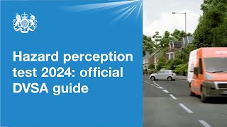 Hazard perception test 2024 official DVSA guide [upl. by Gittel]