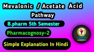 Acetate Pathway Mevalonic Acid Pathway Pharmacognosy2nd pharmacognosy [upl. by Yenffad]