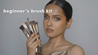 Makeup Brush Kit for beginners  10 affordable brushes [upl. by Lyckman]