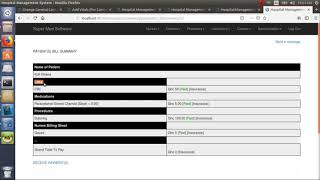 7 Printing the Itemized Bill for a Patient [upl. by Ygief]