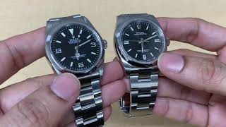 Rolex Explorer 36mm vs Oyster Perpetual 36mm [upl. by Aromas]