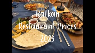 Kalkan Turkey 2023 food and restaurant prices [upl. by Emelita736]