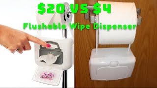 DIY WIPE DISPENSER  FLUSHABLE BATHROOM WIPE DISPENSER BOUDE [upl. by Atiuqat249]