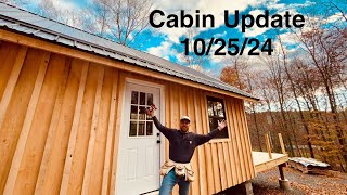 Cabin Update 102524  Working on siding and Winterizing Camp [upl. by Ahsam]