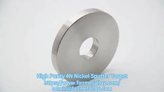 High Purity 4N Nickel Sputter Target [upl. by Navac]