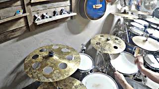 DIY TRASH EFFECT CRASHES  Drilling Holes in Pulse Crash Cymbals Before and After Demo [upl. by Boyse]