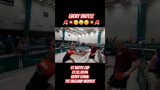 Veterans Masters Norwich  luckyshot edge youtubeshorts pingpong subscribe veterans foryou [upl. by Aip]