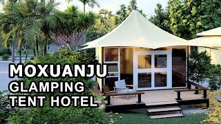 Moxuanju Glamping Tent Hotel  Luxury Glamping Tent Safari Tent Modular Box for Campsite [upl. by Kinch927]